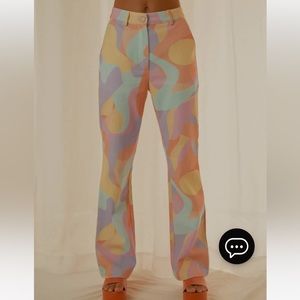 Peppermayo Keep Your Heart Pastel Wave Pants
